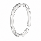 Clips 12 pcs transparent κρίκοι κουρτίνας μπάνιου Joybath