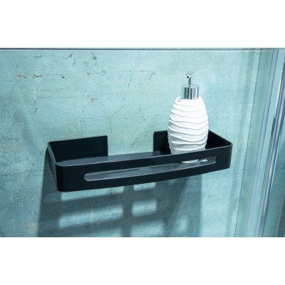 Επιτοίχιο Ράφι Αλουμινίου Μαύρο 32x13x4.7cm AWD02081797