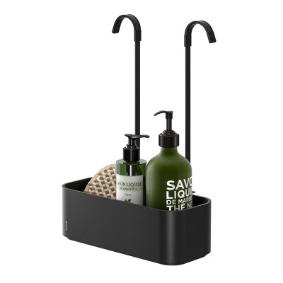 Tiger 2-Store Ράφι κρεμαστό για Βρύση Ντους 25 cm Black 800376