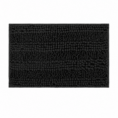 Πατάκι Μπάνιου Chenille 45x70cm Μαύρο MRShome