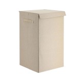 Καλάθι Απλύτων Αναδιπλούμενο από MDF Μπεζ με Υφασμάτινη Επένδυση MRShome