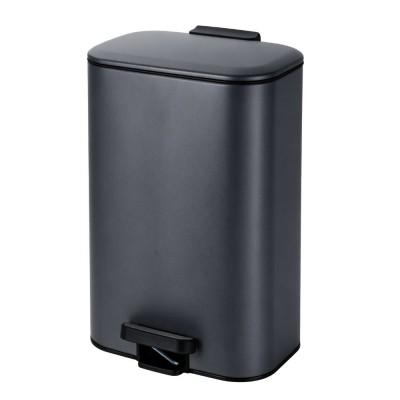 Κάδος Soft Close Μεταλλικός 30L Μαύρος Ματ 36.5x25x54cm MRShome