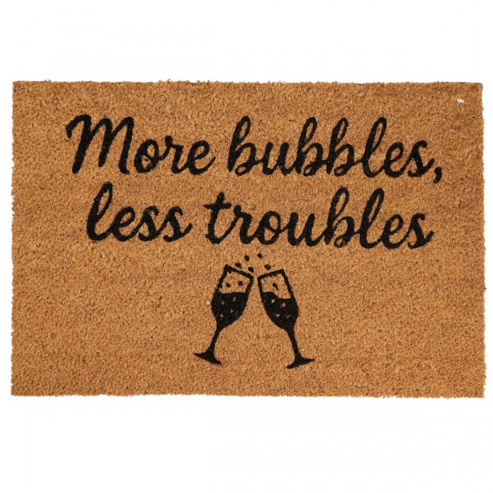 Πατάκι Εισόδου 59x39cm ''More bubbles, less troubles'' MRShome