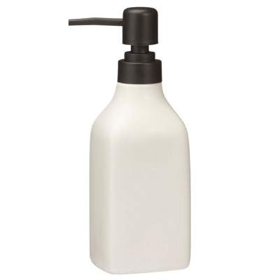 Δοχείο Κρεμοσάπουνου Stoneware 350ml 7x6x19.5cm White MRShome