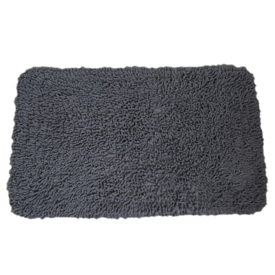 Πατάκι Μπάνιου από 100% Βαμβάκι 50x80cm Γκρι MRShome