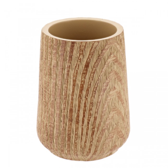 Ποτήρι Οδοντόβουρτσας Polyresin Μπεζ MRShome