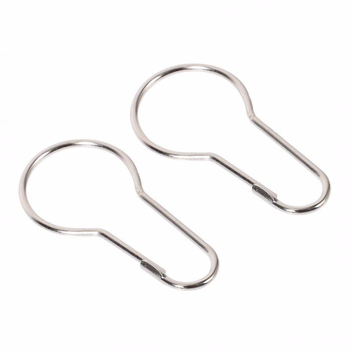 Curtain Hooks 12pcs metal κρίκοι κουρτίνας μπάνιου MRShome