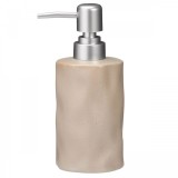 Δοχείο Κρεμοσάπουνου Stoneware 300ml 8x8x17cm Warm Grey 2U MRShome