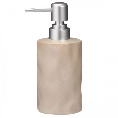 Δοχείο Κρεμοσάπουνου Stoneware 300ml 8x8x17cm Warm Grey 2U MRShome
