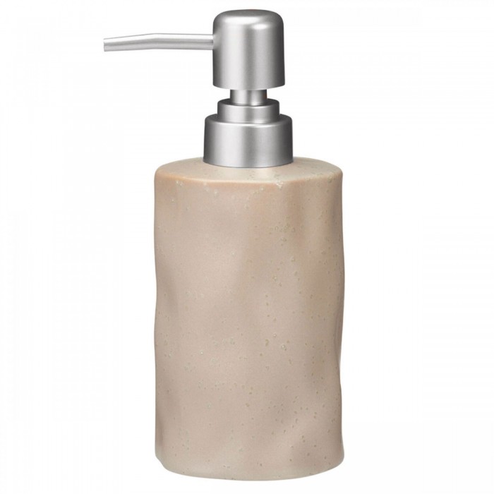 Δοχείο Κρεμοσάπουνου Stoneware 300ml 8x8x17cm Warm Grey 2U MRShome