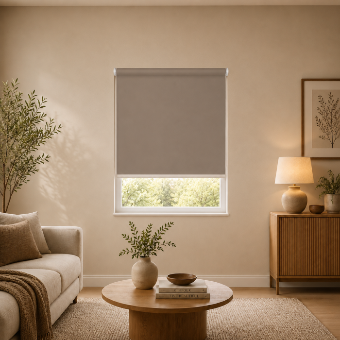 Ρόλερ Μερικής Σκίασης 120x230cm Καφέ MRShome