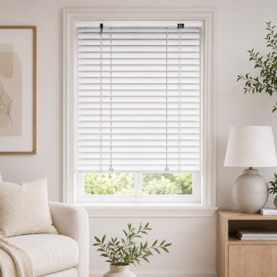 Μεταλλικό Στόρι αλουμινίου 25mm 80x140cm Λευκό MRShome
