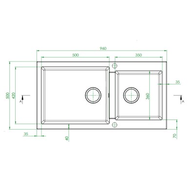 ΝΕΡΟΧΥΤΗΣ Pyramis PYRAGRANITE ALAZIA Dark Beige (96X50) 1 3/4B - 070183311