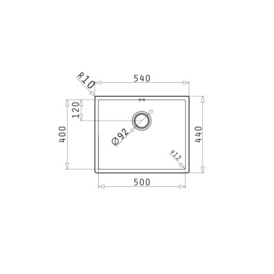 Νεροχύτης Pyramis ASTRIS (50X40) 1B - 101028501