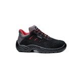Δερμάτινα παπούτσια ασφαλείας Base TOLEDO S1P SRC μαύρο/κόκκινο