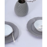 Τραπεζομάντηλο Gourmet με ζακάρ σχέδιο ρίγας 80x80cm Ώχρα - Μελί
