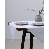 Τραπεζομάντηλο Gourmet με ζακάρ σχέδιο ρίγας 80x80cm Ώχρα - Μελί