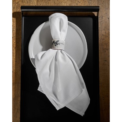 Βαμβακερή Πετσέτα Φαγητού Catering Gourmet 45x45cm 45x45cm Άσπρο