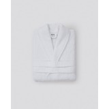 Βαμβακερό Μπουρνούζι με Γιακά Wellness 450gsm X Large Άσπρο