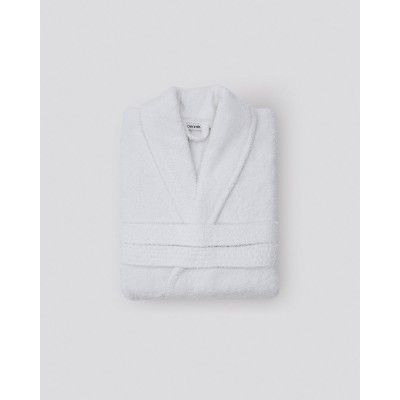 Βαμβακερό Μπουρνούζι με Γιακά Wellness 450gsm X Large Άσπρο