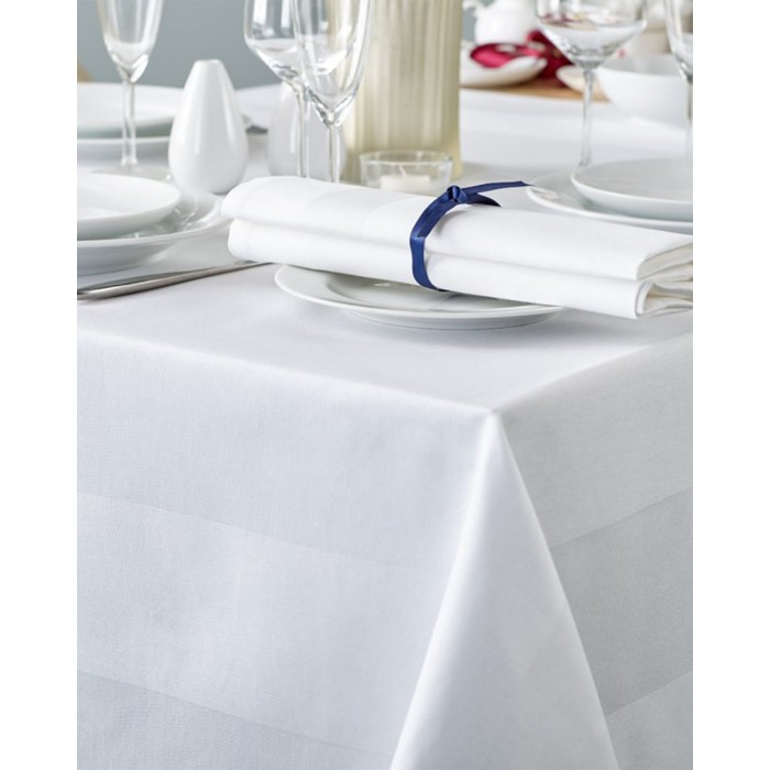 Τραπεζομάντηλο Gourmet με ζακάρ σχέδιο ρίγας 80x80cm Ώχρα - Μελί