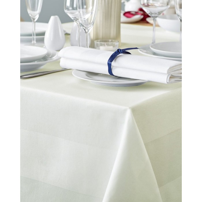 Τραπεζομάντηλο Gourmet με ζακάρ σχέδιο ρίγας 80x80cm Ώχρα - Μελί