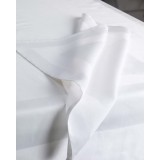Τραπεζομάντηλο Gourmet με ζακάρ σχέδιο ρίγας 80x80cm Ώχρα - Μελί
