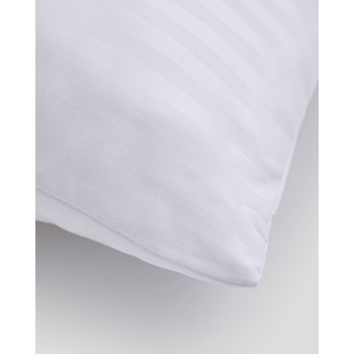 Microfiber Σκληρό Μαξιλάρι Ύπνου Point Stripe 50x70cm 50x70cm Άσπρο