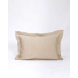 3D Ζακάρ Oxford Μαξιλαροθήκη Γεωμετρικό Pattern Augerinos σε 6 Αποχρώσεις 52x72 5cm Άμμου