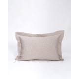 3D Ζακάρ Oxford Μαξιλαροθήκη Γεωμετρικό Pattern Augerinos σε 6 Αποχρώσεις 52x72 5cm Άμμου
