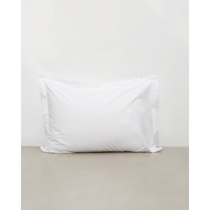 Λευκή Oxford Ξενοδοχειακή Μαξιλαροθήκη Bungalow 52x72+5cm 52x72 5cm Άσπρο