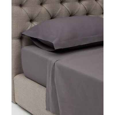 Βαμβακερό Πανωσέντονο Daker II Υπέρδιπλη (220x273cm) Ανθρακί