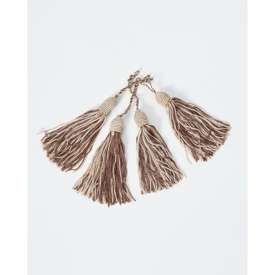 Διακοσμητικά Φουντάκια Σετ 4 τεμ One Size (8x2cm) Μπορντώ