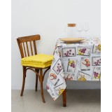 Πετσετάκι με Σχέδιο Φρούτα Recipe Fruits 40x40cm 2 ατόμων (40x40cm) Multi