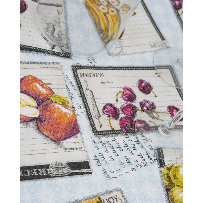 Πετσετάκι με Σχέδιο Φρούτα Recipe Fruits 40x40cm 2 ατόμων (40x40cm) Multi