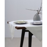 Τραπεζομάντηλο Gourmet με ζακάρ σχέδιο ρίγας 80x80cm Ώχρα - Μελί