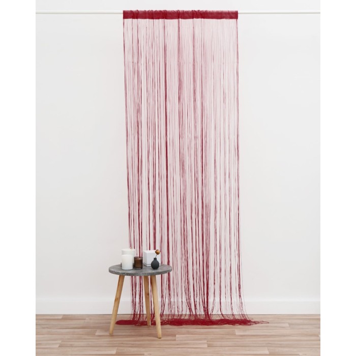 Έτοιμη ραμμένη κουρτίνα Macaroni Στενό Φύλλο (90x250cm) Μπλε Σκούρο