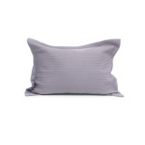 Microsilk Καπιτονέ Μονόχρωμη Oxford Μαξιλαροθήκη Virtuous σε 8 Αποχρώσεις 50x70+5cm 50x70 5cm Πούδρα