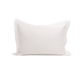 Microsilk Καπιτονέ Μονόχρωμη Oxford Μαξιλαροθήκη Virtuous σε 8 Αποχρώσεις 50x70+5cm 50x70 5cm Πούδρα