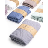 Microsilk Καπιτονέ Μονόχρωμη Oxford Μαξιλαροθήκη Virtuous σε 8 Αποχρώσεις 50x70+5cm 50x70 5cm Πούδρα