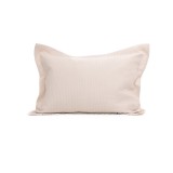 Microsilk Καπιτονέ Μονόχρωμη Oxford Μαξιλαροθήκη Virtuous σε 8 Αποχρώσεις 50x70+5cm 50x70 5cm Πούδρα