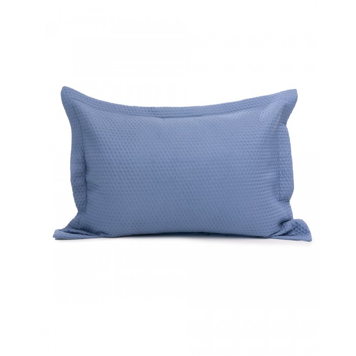 Microsilk Καπιτονέ Μονόχρωμη Oxford Μαξιλαροθήκη Virtuous σε 8 Αποχρώσεις 50x70+5cm 50x70 5cm Πούδρα
