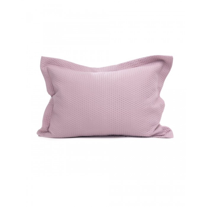 Microsilk Καπιτονέ Μονόχρωμη Oxford Μαξιλαροθήκη Virtuous σε 8 Αποχρώσεις 50x70+5cm 50x70 5cm Πούδρα