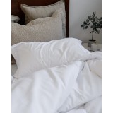 3D Ζακάρ Oxford Μαξιλαροθήκη Γεωμετρικό Pattern Augerinos σε 6 Αποχρώσεις 52x72 5cm Άμμου