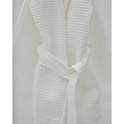 3D Πικέ Pima Cotton Waffle Παιδικό Μπουρνούζι Κιμονό Oliver One Size (43x80cm) Άσπρο