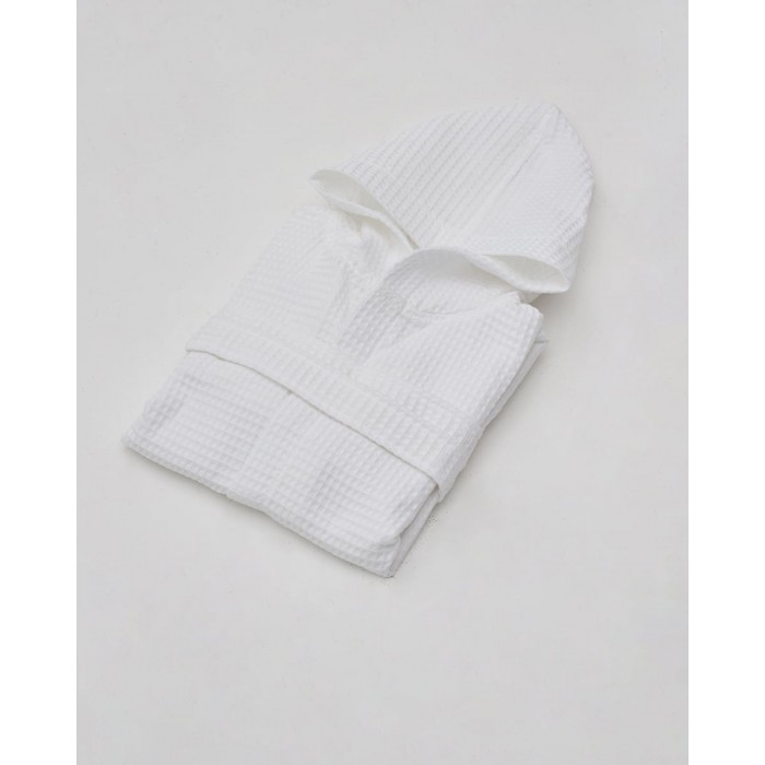 3D Πικέ Pima Cotton Waffle Παιδικό Μπουρνούζι Κιμονό Oliver One Size (43x80cm) Άσπρο