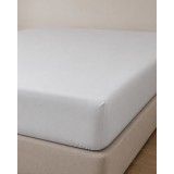 Microsilk Μονόχρωμο Σεντόνι με Λάστιχο Oscar 6 Αποχρώσεις Μονή (100x200+40cm) Γκρι