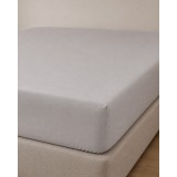 Microsilk Μονόχρωμο Σεντόνι με Λάστιχο Oscar 6 Αποχρώσεις Μονή (100x200+40cm) Γκρι