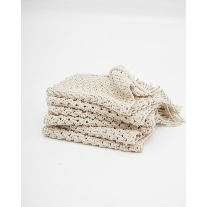 Boho Βαμβακερό Macrame Σουπλά Prairie 25x40cm 25x40cm Natural