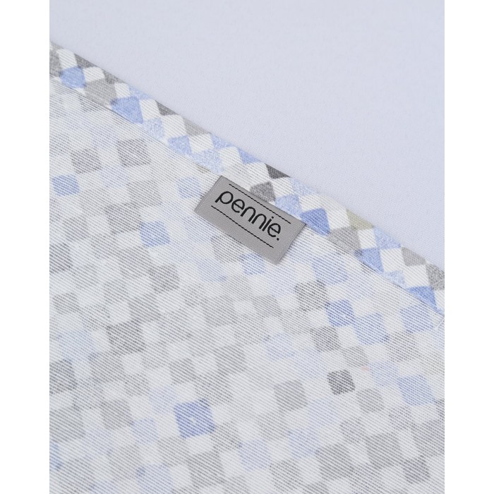 Πετσέτα Φαγητού Λονέτα Rombus Fushion 40x40cm 40x40cm Σιέλ